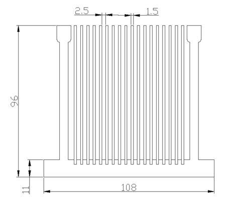 Roestvrij Geanodiseerd Aluminium Heatsink, het Anticorrosieve Profiel van Aluminiumheatsink
