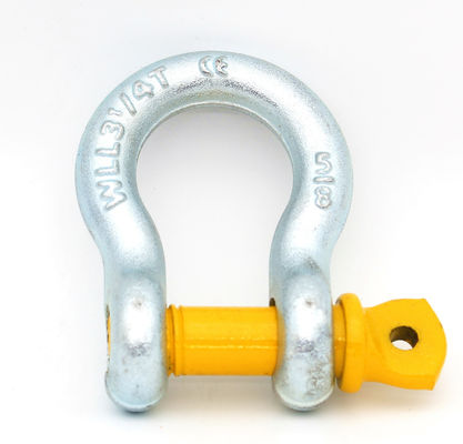 De Gesmede Schroef Pin Bow Shackle, Gegalvaniseerde Op zwaar werk berekende Opheffende Sluitingen van het legeringsstaal